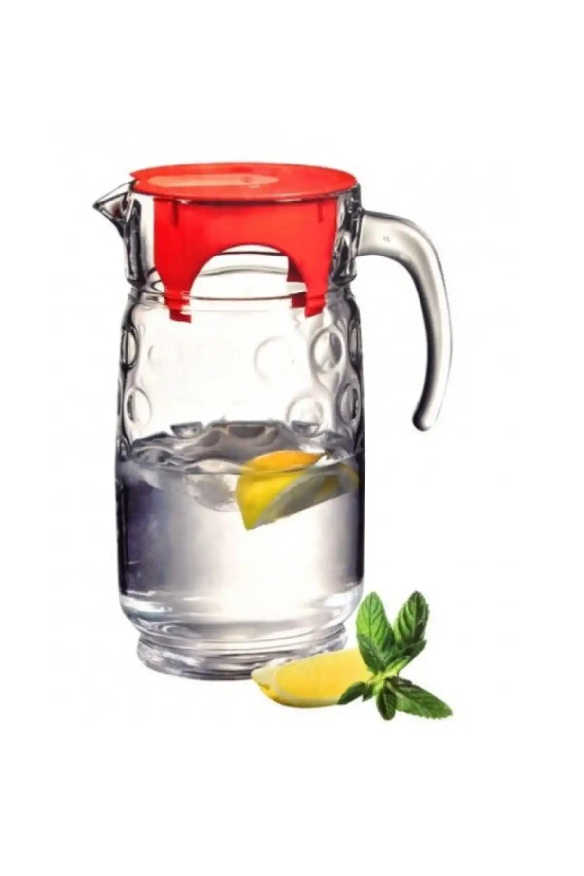 Paşabahçe 43674 Space Kırmızı Kapaklı Sürahi 1650 cc