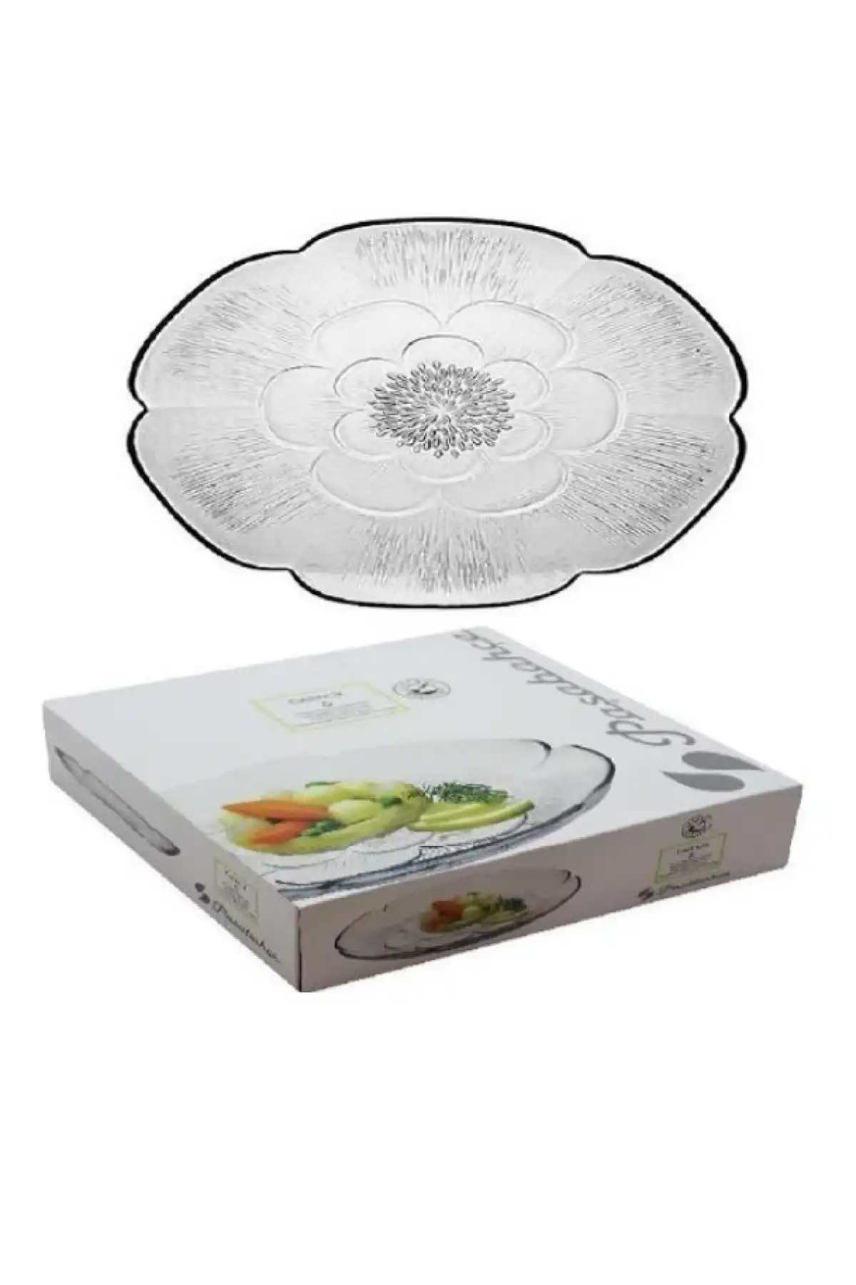 Paşabahçe 10229 Gelincik Servis Tabağı 24.2 cm 6lı