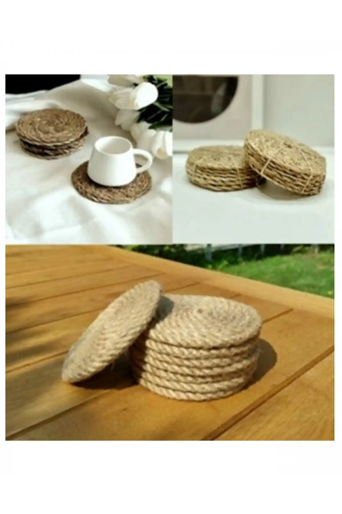 Balsa SGS10 Hasır Bardak Altı 6 Lı