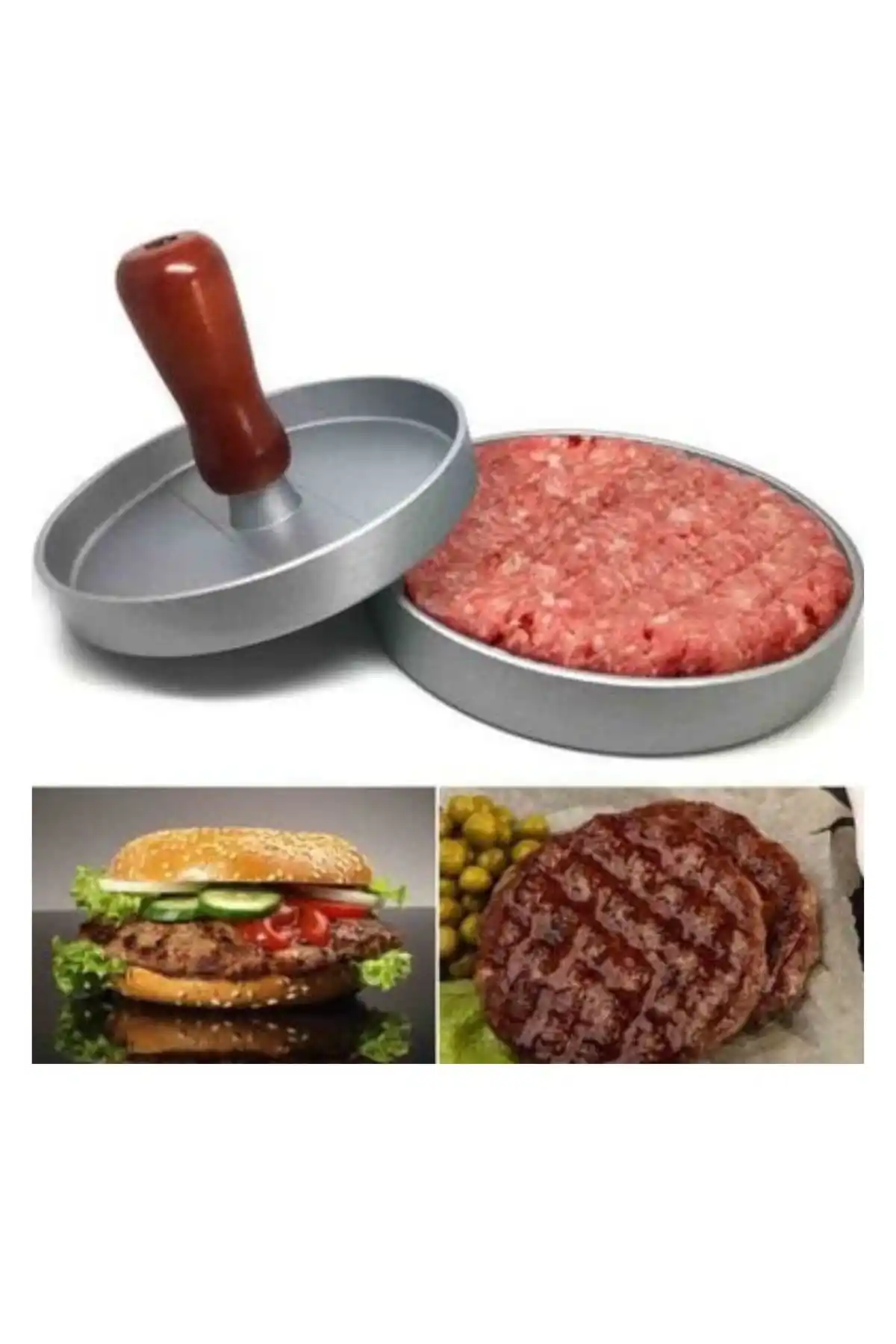 Epinox HPR12 Alüminyum Hamburger Presi 12 cm