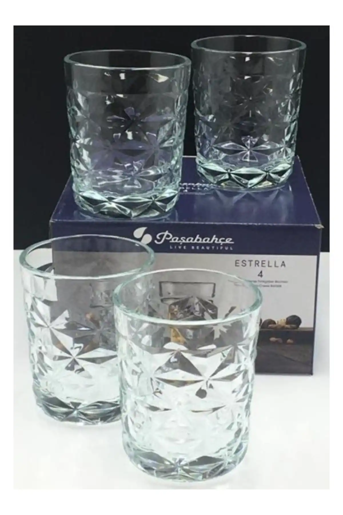 Paşabahçe 520514 Estrella Viski Bardak 360 cc 4lü