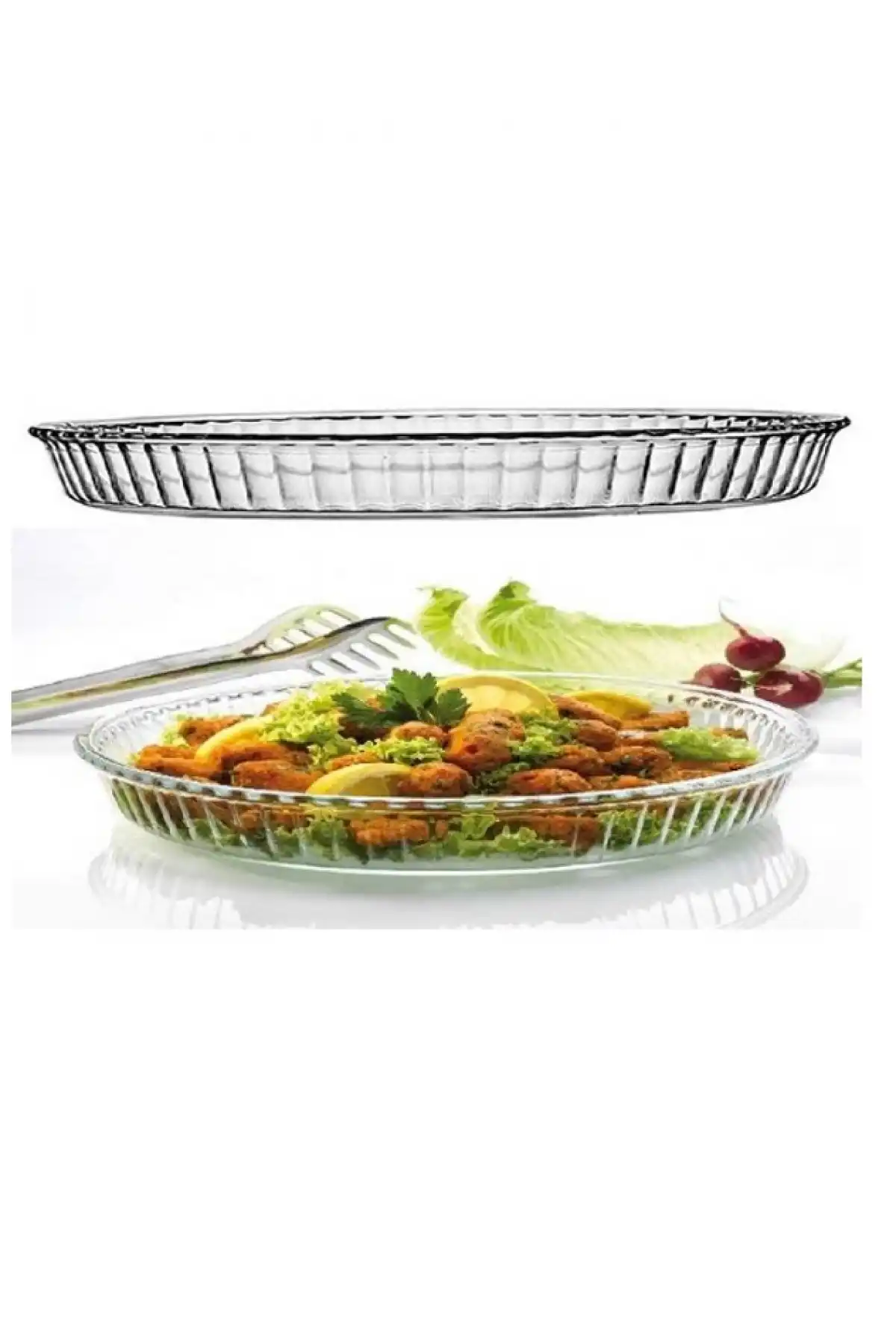 Paşabahçe 59044 Borcam Yuvarlak Tepsi 26 cm 1720 cc