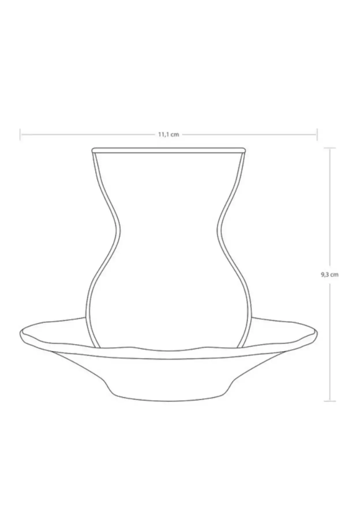 Paşabahçe 950051 Dantel Çay Seti 145 cc 6lı