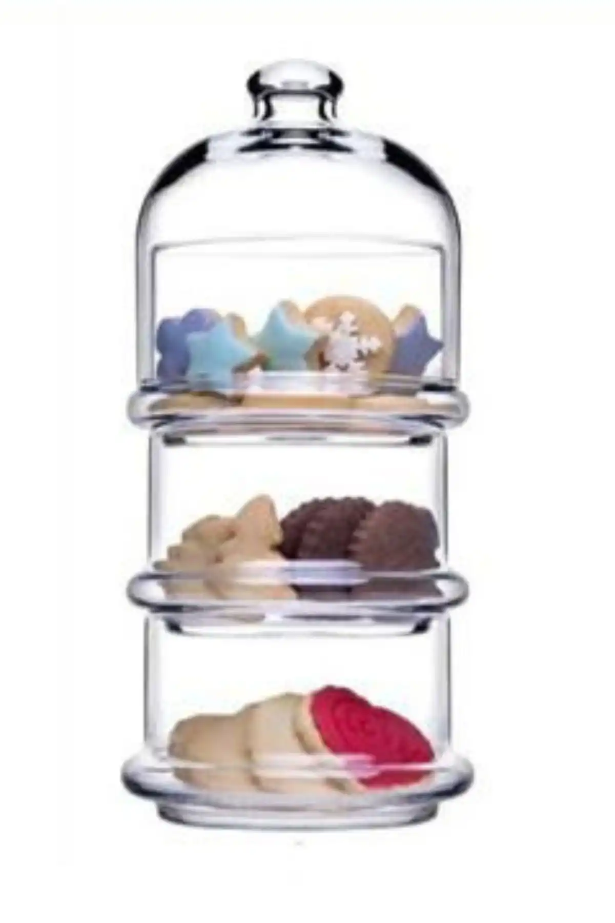 Paşabahçe 96815 Villa Patisserie Üç Katlı Kurabiyelik 26.1x11.8 cm