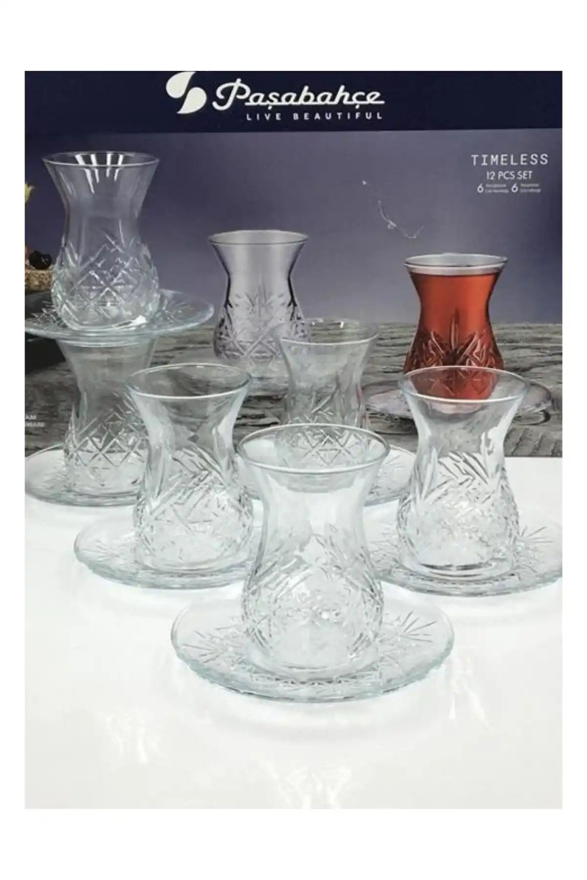 Paşabahçe 96992 Timeless Çay Seti 155 cc 12 Parça