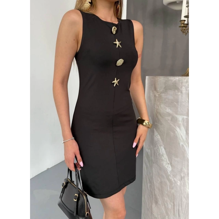 Deniz Yıldızı Aksesuarlı Elbise
