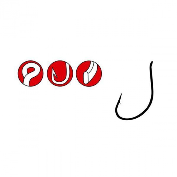 Hameçon Plombé Gamakatsu 68717 Offset Weighted SWG-M - Taille 4/0 - 2.6g (3 Pièces)
