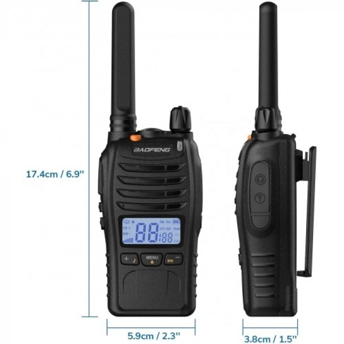BAOFENG E-88 EKRANLI PMR EL TELSİZİ