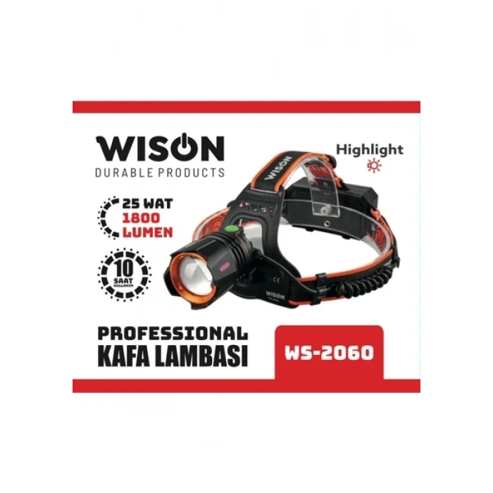 WİSON PROFESYONEL KAFA LAMBASI 25 WATT WS-2060
