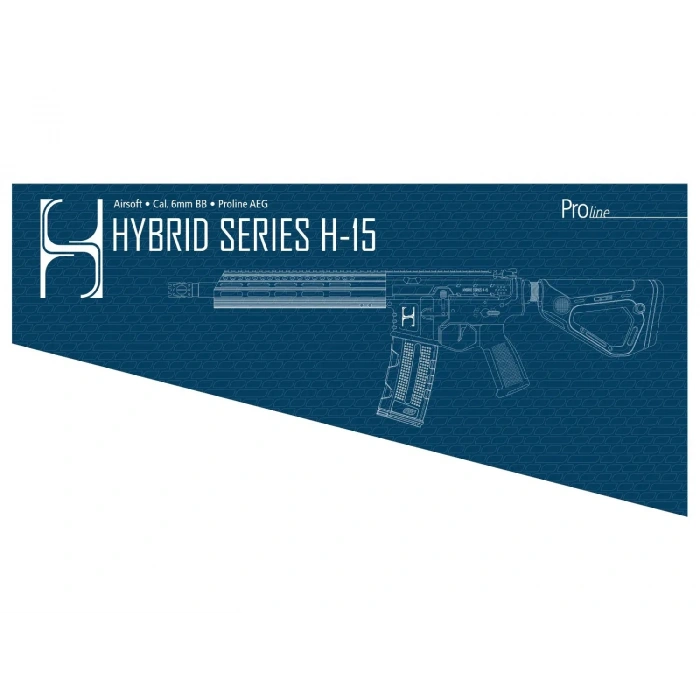 ASG HYBRİD SERİES FULL METAL H-15 CQB SİYAH AEG AİRSOFT TÜFEK