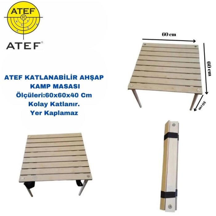 ATEF KATLANIR PORTATİF MASA