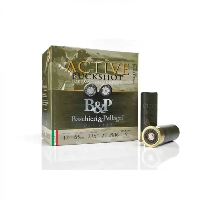 BP ACTIVE BUCKSHOT NICKEL 12.CAL