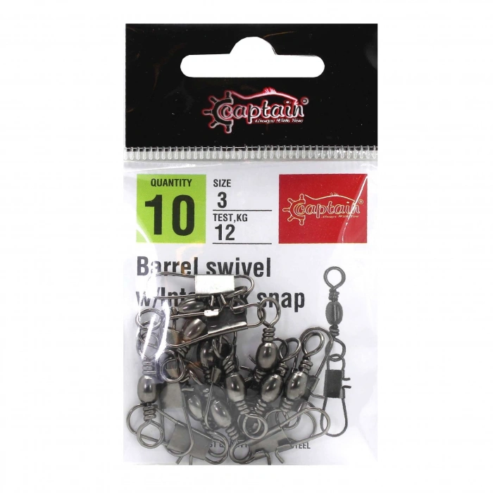 CAPTAİN 5021 KİLİTLİ KLİPS 10LU PAKET BLACK NİKEL SİZE:7
