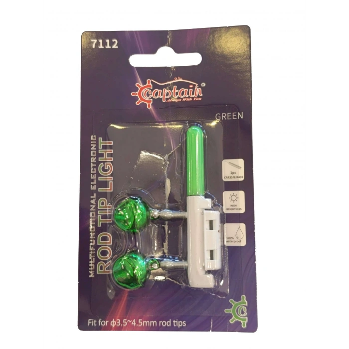 CAPTAİN 7112 PİLLİ VE APARATLI-ZİLLİ FOSFOR 45X39MM GREEN