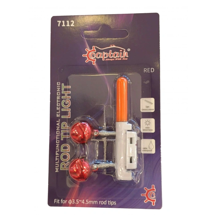 CAPTAİN 7112 PİLLİ VE APARATLI-ZİLLİ FOSFOR 45X39MM RED