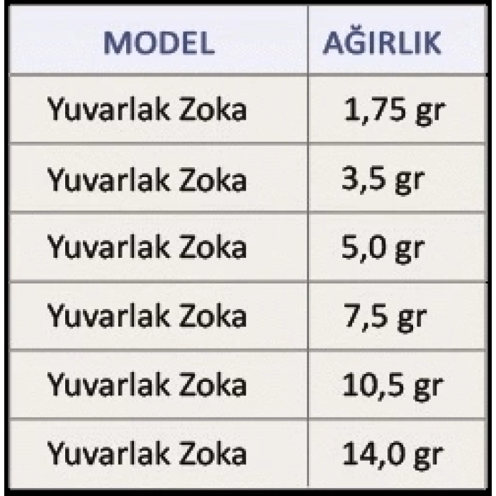 EFFE ZOKA 10.5 GR  HG 109