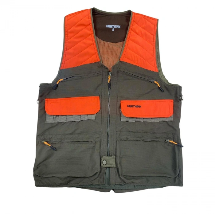 HUNTHİNK PREMİUM HAKİ - HAKİ TURUNCULU AVCI YELEĞİ