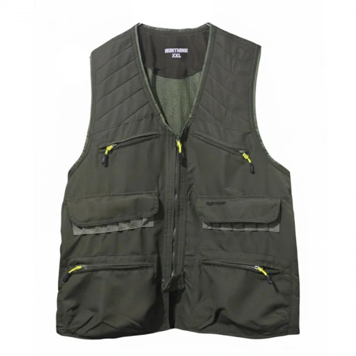 HUNTHİNK PREMİUM HAKİ - HAKİ TURUNCULU AVCI YELEĞİ