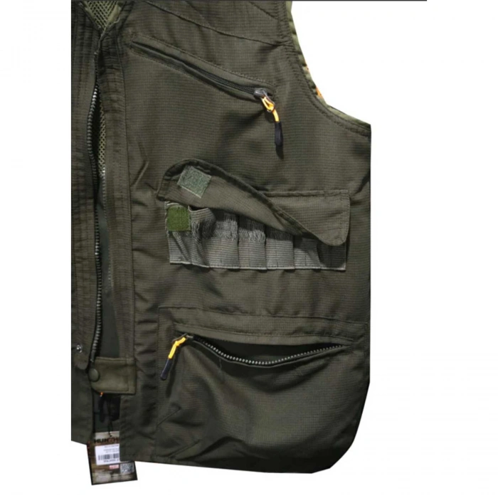 HUNTHİNK PREMİUM HAKİ - HAKİ TURUNCULU AVCI YELEĞİ