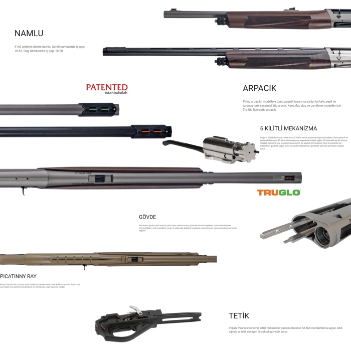 İMPALA PLUS MAGMATİC CANT.YARI OTO.YİVSİZ AV TÜF.12 CAL
