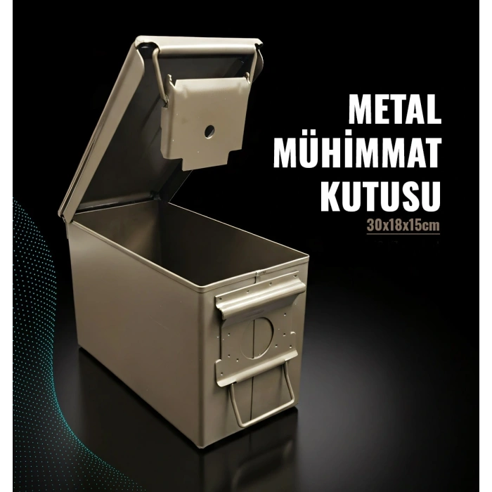 METAL MÜHİMMAT KUTUSU YEŞİL
