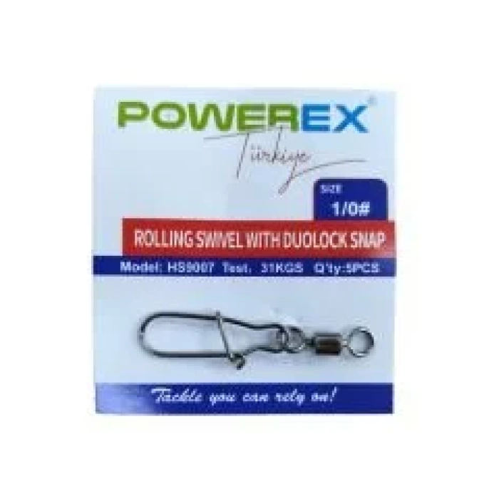 POWEREX HS9007 KİLİTLİ KLİPSLİ FIRDÖNDÜ NO:1/0