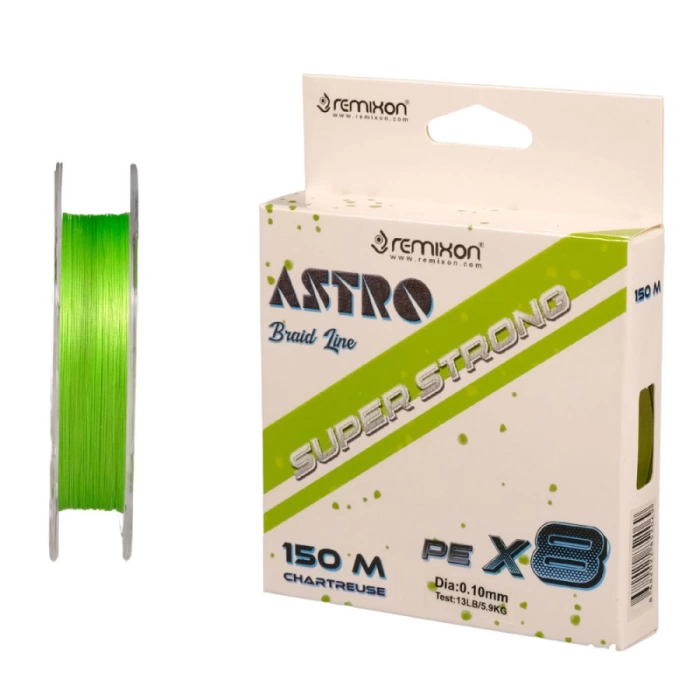 REMİXON ASTRO 8X 0.10MM 150MT,CHARTREUSE İP MİSİNA