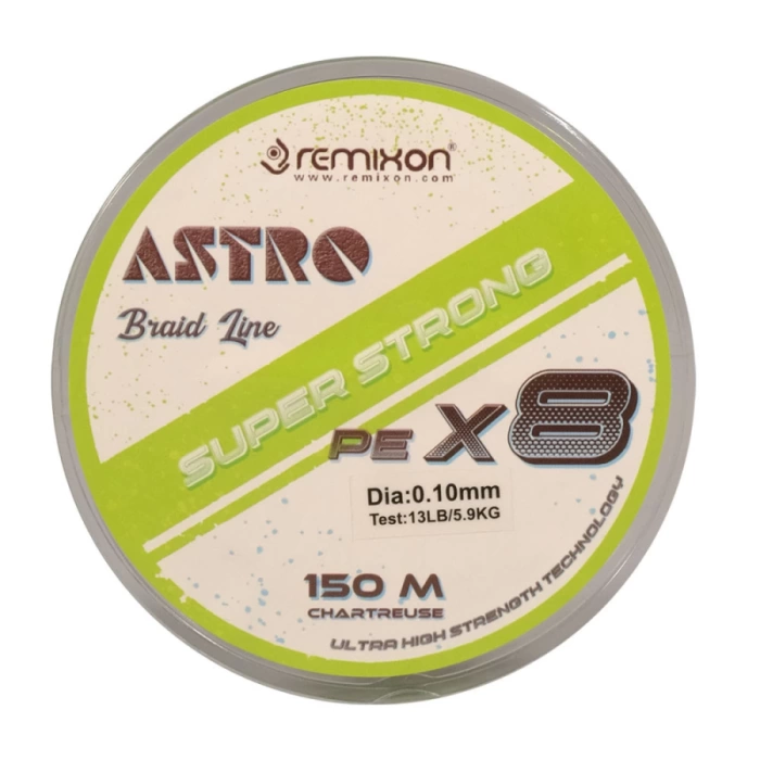 REMİXON ASTRO 8X 0.13MM 150MT,CHARTREUSE İP MİSİNA