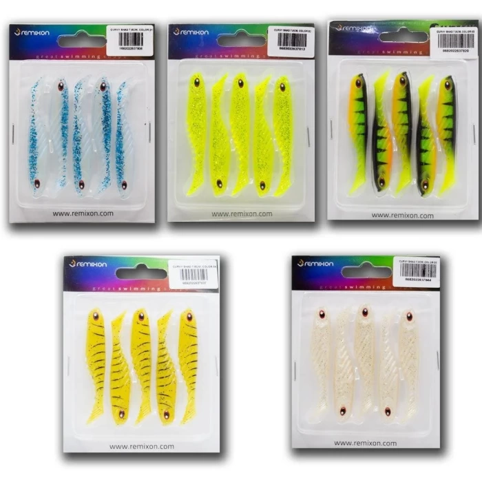 REMİXON CURVY SHAD 7.5CM 5 ADET