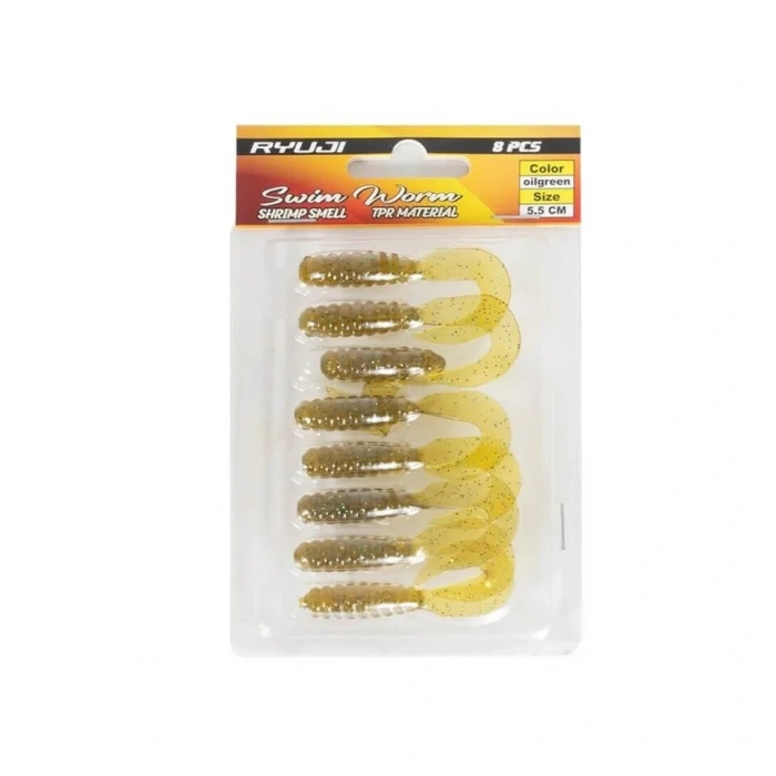 RYUJİ SWİM WORM 5.5 CM KOKULU SİLİKON YEM