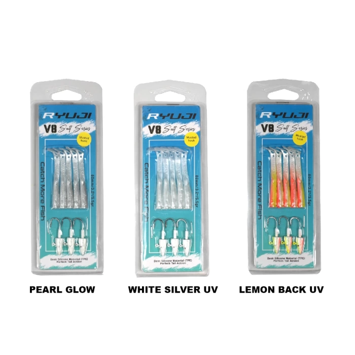 RYUJİ V8 8CM,5.5GR WHİTE SİLVER