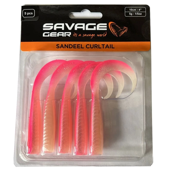 SAVAGE GEAR LB SANDEEL CURLTAİL 10CM,5GR. 5 ADET SAHTE BALIK