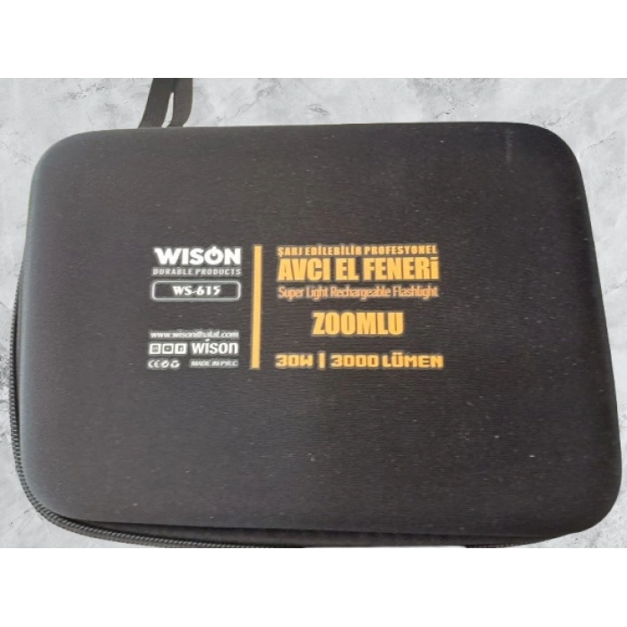 WİSON WS-615 30W 3000L PROFESYONEL ZOOMLU EL FENERİ