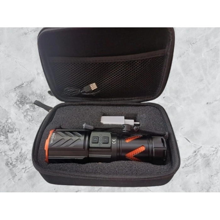 WİSON WS-615 30W 3000L PROFESYONEL ZOOMLU EL FENERİ