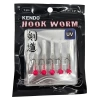 KENDO HOOK WORM JİGHEAD+LRF SİLİKONU 2GR+4.5CM 5 ADET