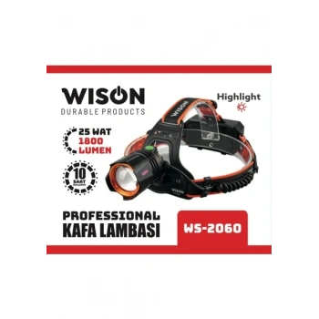 WİSON PROFESYONEL KAFA LAMBASI 25 WATT WS-2060