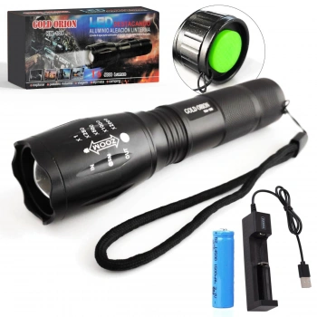 GOLD ORİON EL FENERİ PİLLİ ZOMMLU KM-108