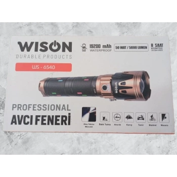 WİSON PROFESYONEL AVCI EL FENERİ 50 WATT/ 5000L WS-6540