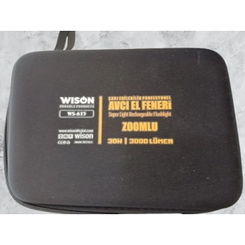 WİSON WS-615 30W 3000L PROFESYONEL ZOOMLU EL FENERİ