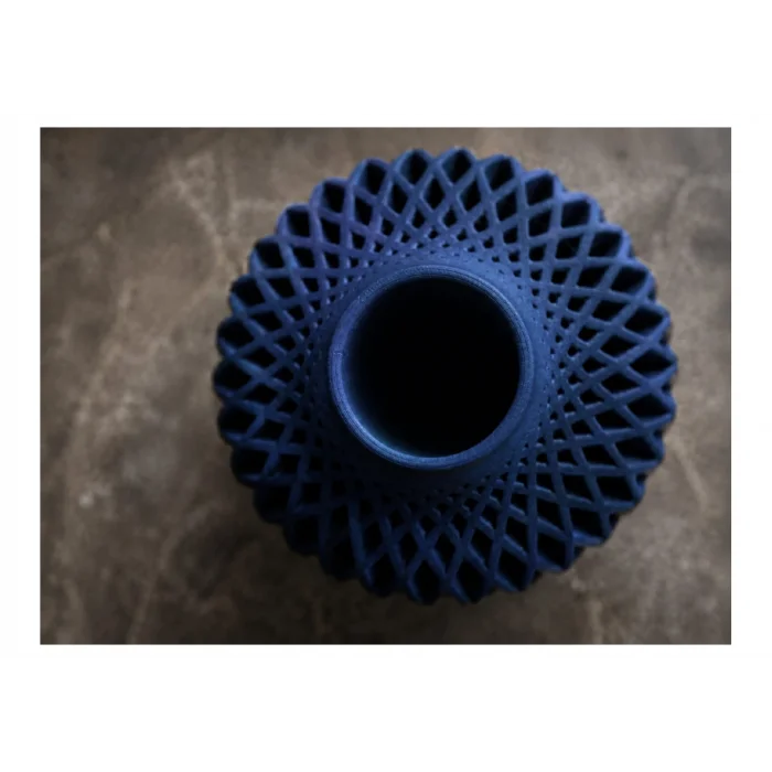 Diamont Navy Blue Vazo – Modern Dekoratif 3D Baskı Vazo | 137x250 mm