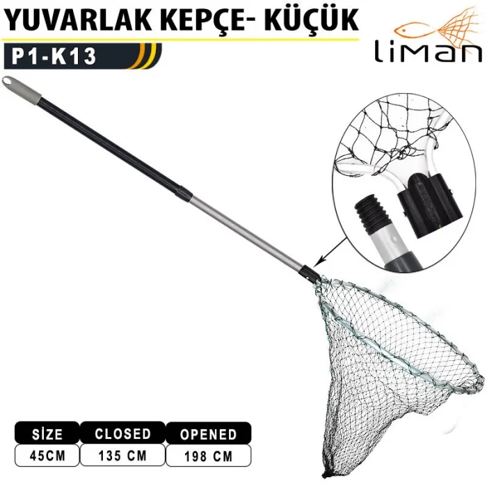 Liman Yuvarlak Teleskopik Kepçe Küçük