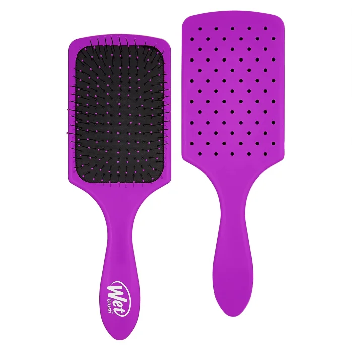 Wet Brush Paddle Detangler Dolaşıklık Açıcı Saç Fırçası Mor
