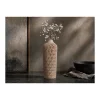 Diamont Mat Beige Vazo – Modern Dekoratif 3D Baskı Vazo | 137x250 mm