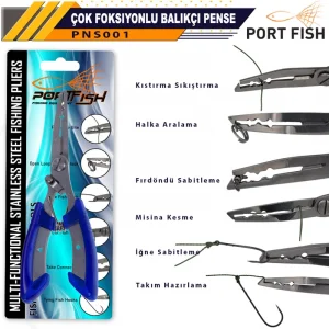 Portfish Çok Foksiyonlu Balıkçı Pensesi Büyük