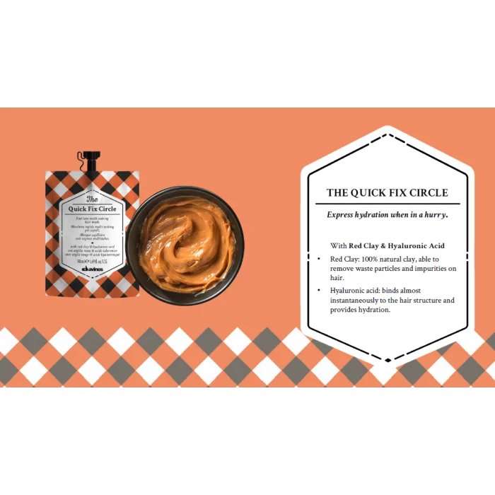 Davines The Quick Fix Circle Çok Yönlü Saç Bakım Maskesi 50ml 8004608258216