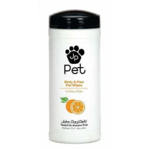 John Paul Pet Vücut ve Pati Temizliği için Islak Mendil 45 Adet 876065100012