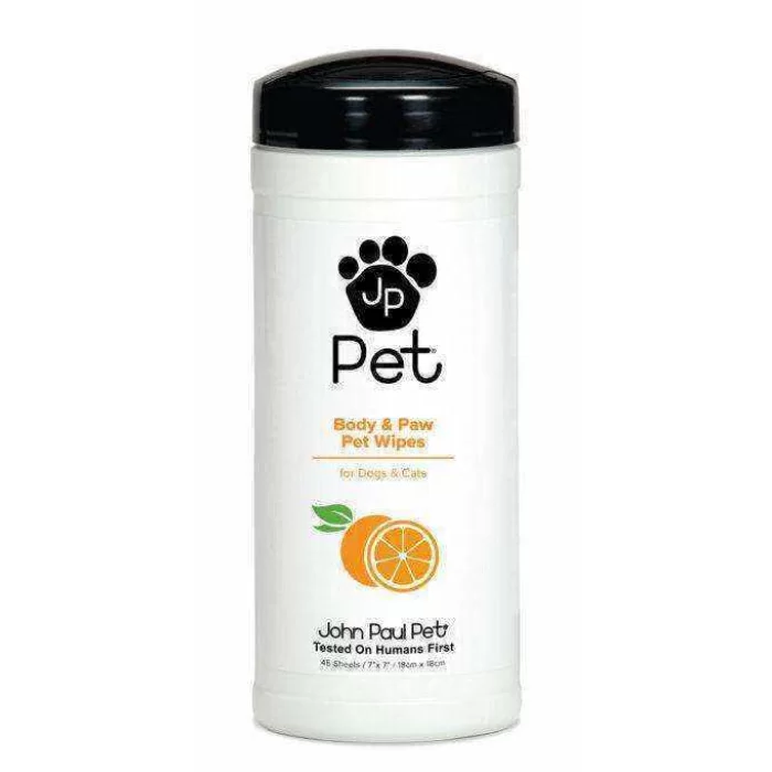 John Paul Pet Vücut ve Pati Temizliği için Islak Mendil 45 Adet 876065100012
