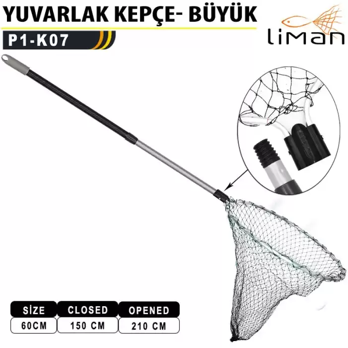 Liman Yuvarlak Teleskopik Kepçe Büyük