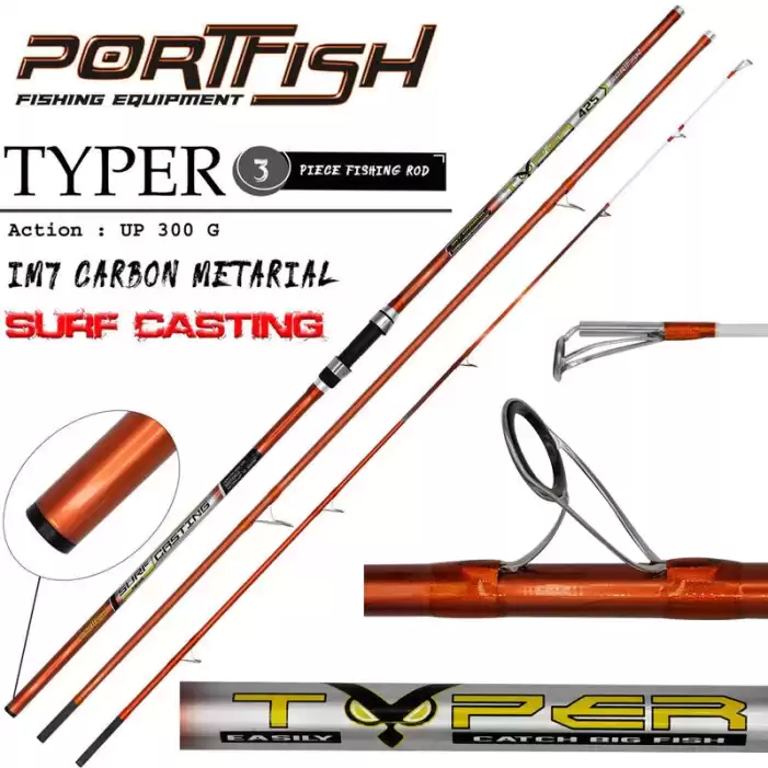 Portfish Typer 425 cm 3 Parça Surf Kamış