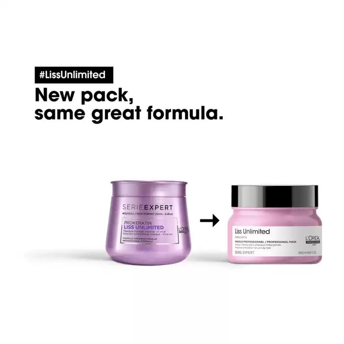 Loreal Serie Expert Liss Unlimited Elektriklenme Karşıtı ve Yoğun Yumuşaklık Veren Maske 250ml 3474636975990